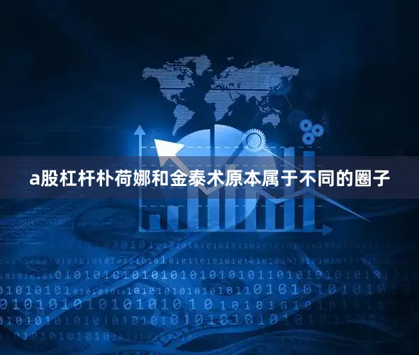 a股杠杆朴荷娜和金泰术原本属于不同的圈子